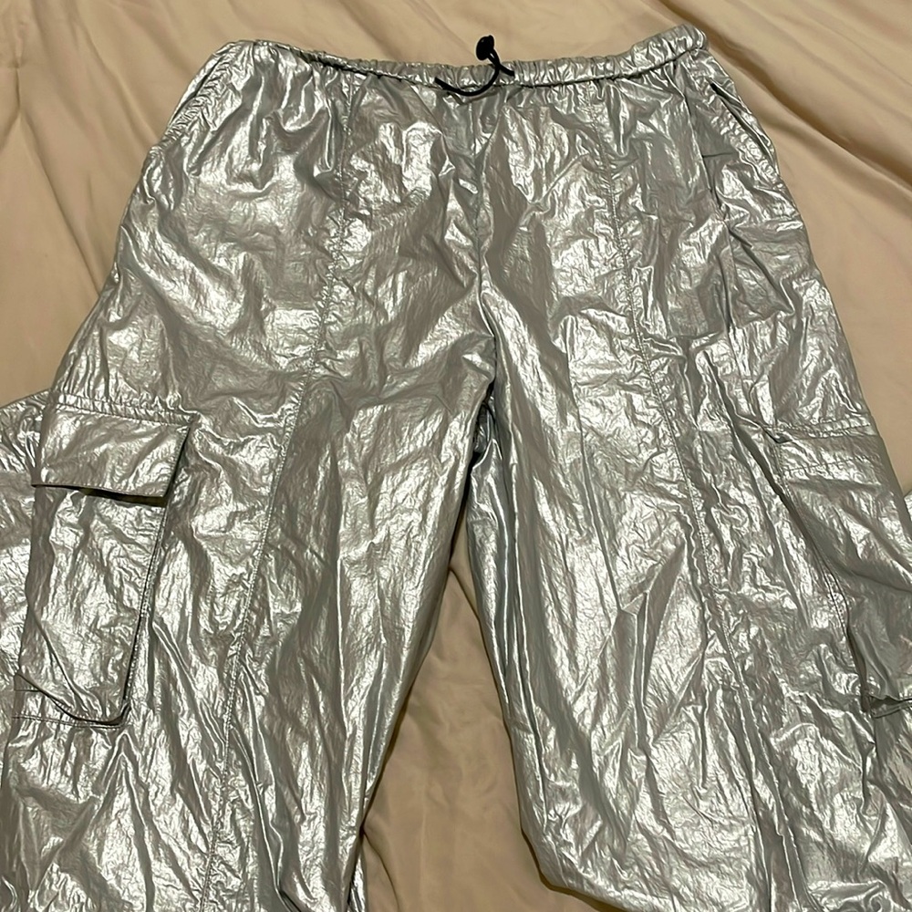 Silver Cargo Pants